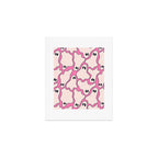Pink Ghost Party Pop Art  Art Print Gallery Image 1