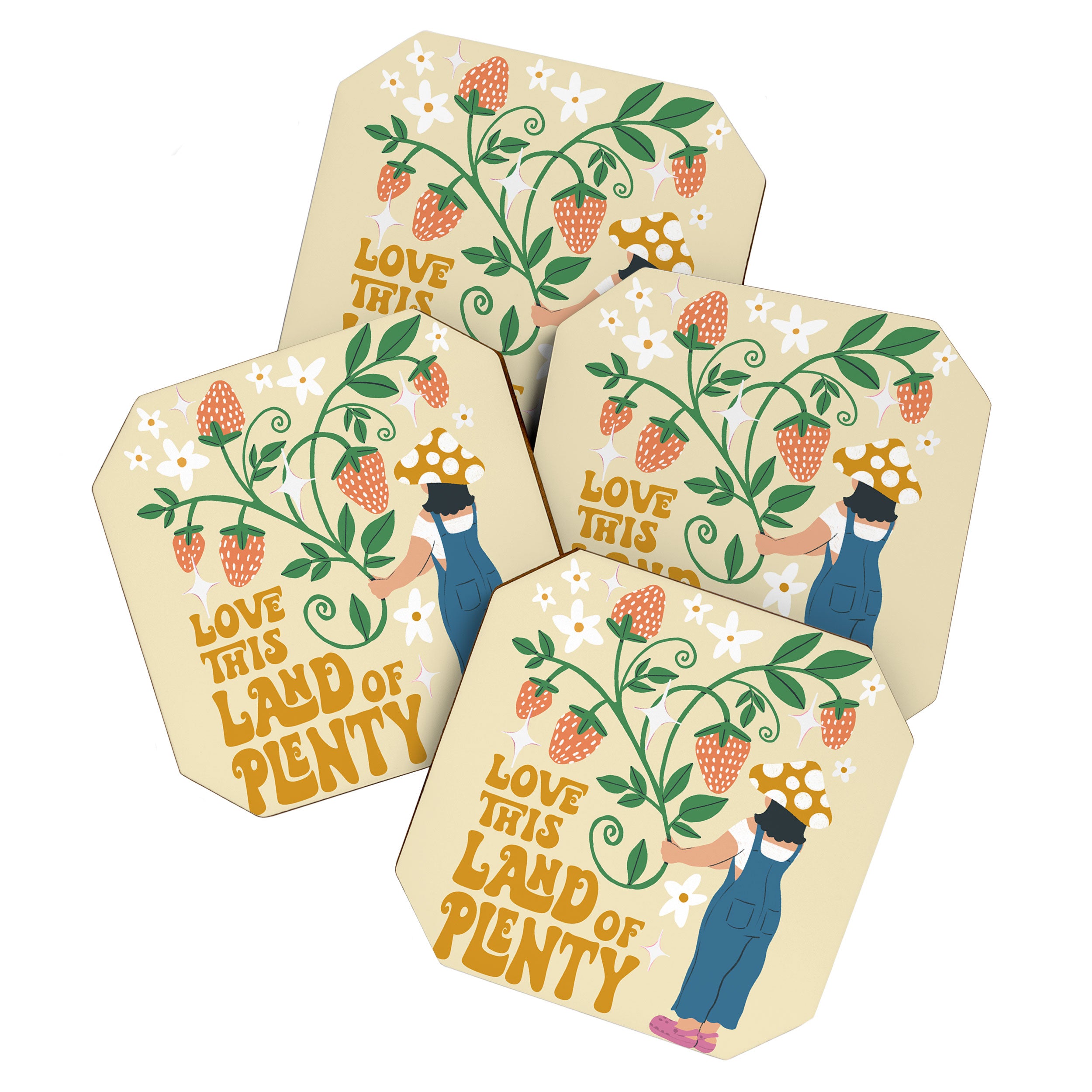 Plenty o' Strawberries  Coaster Gallery Image 1