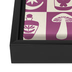 Potions and Spooky Things Checkerboard Pattern Framed Canvas Print Gallery Image 3