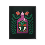 Purple Crystal Potion Framed Canvas Print Gallery Image 8