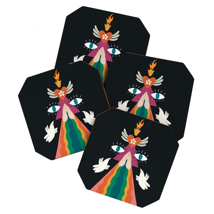 Rainbow Blessings  Coaster Gallery Image 1