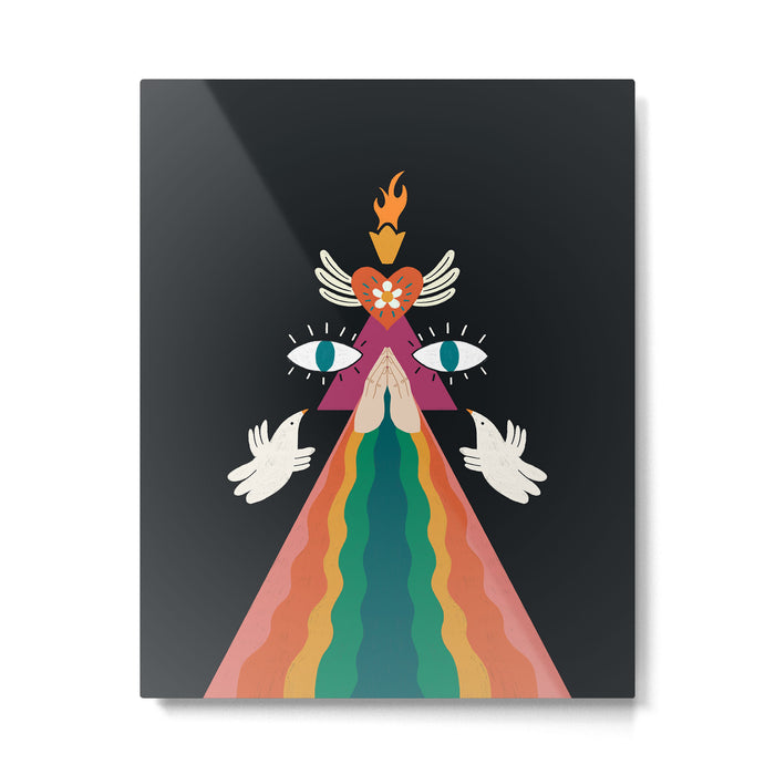 Rainbow Blessings  Metal Print Gallery Image 1