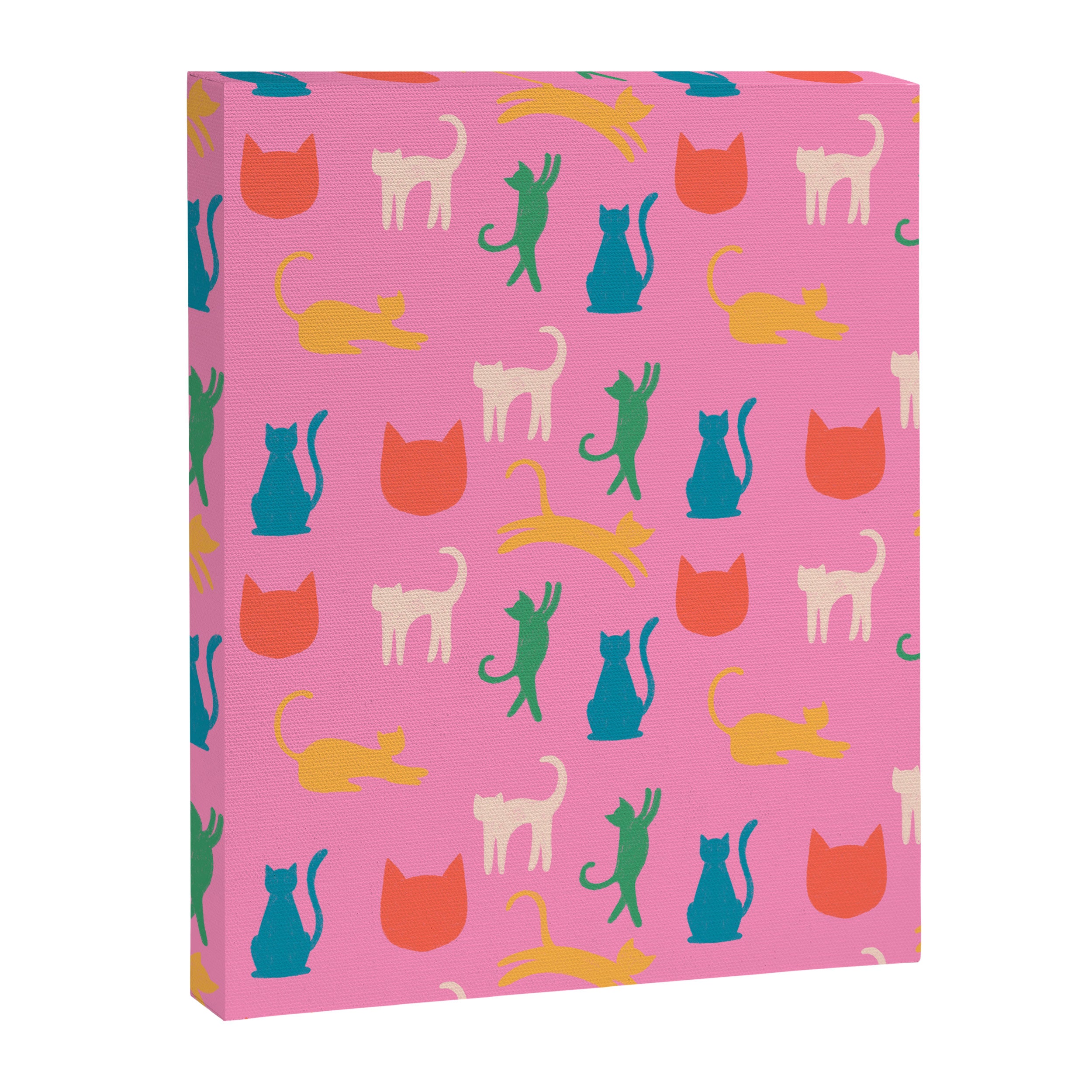 Rainbow Cats in Pencil  Canvas Print Gallery Image 8