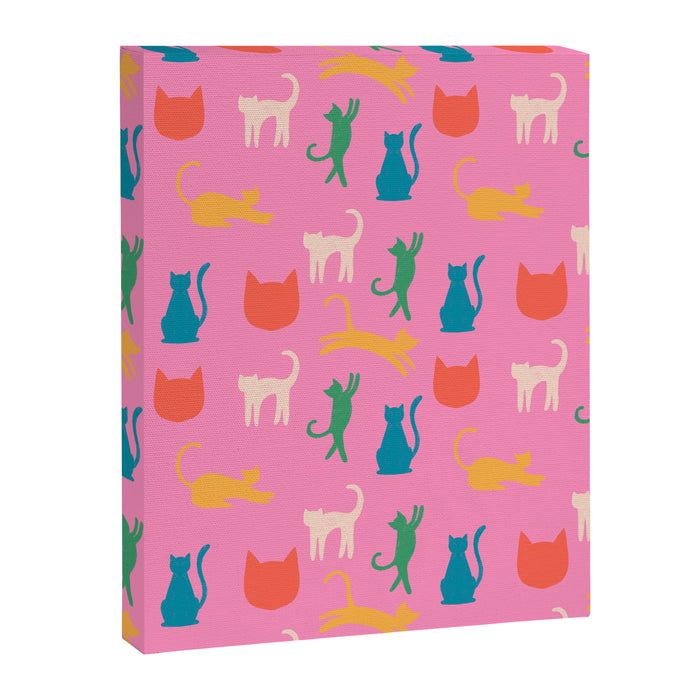 Rainbow Cats in Pencil  Canvas Print Gallery Image 1