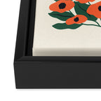 Red Poppy Garden 2 Framed Canvas Print Gallery Image 3