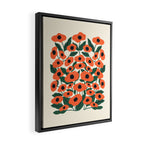 Red Poppy Garden 2 Framed Canvas Print Gallery Image 2