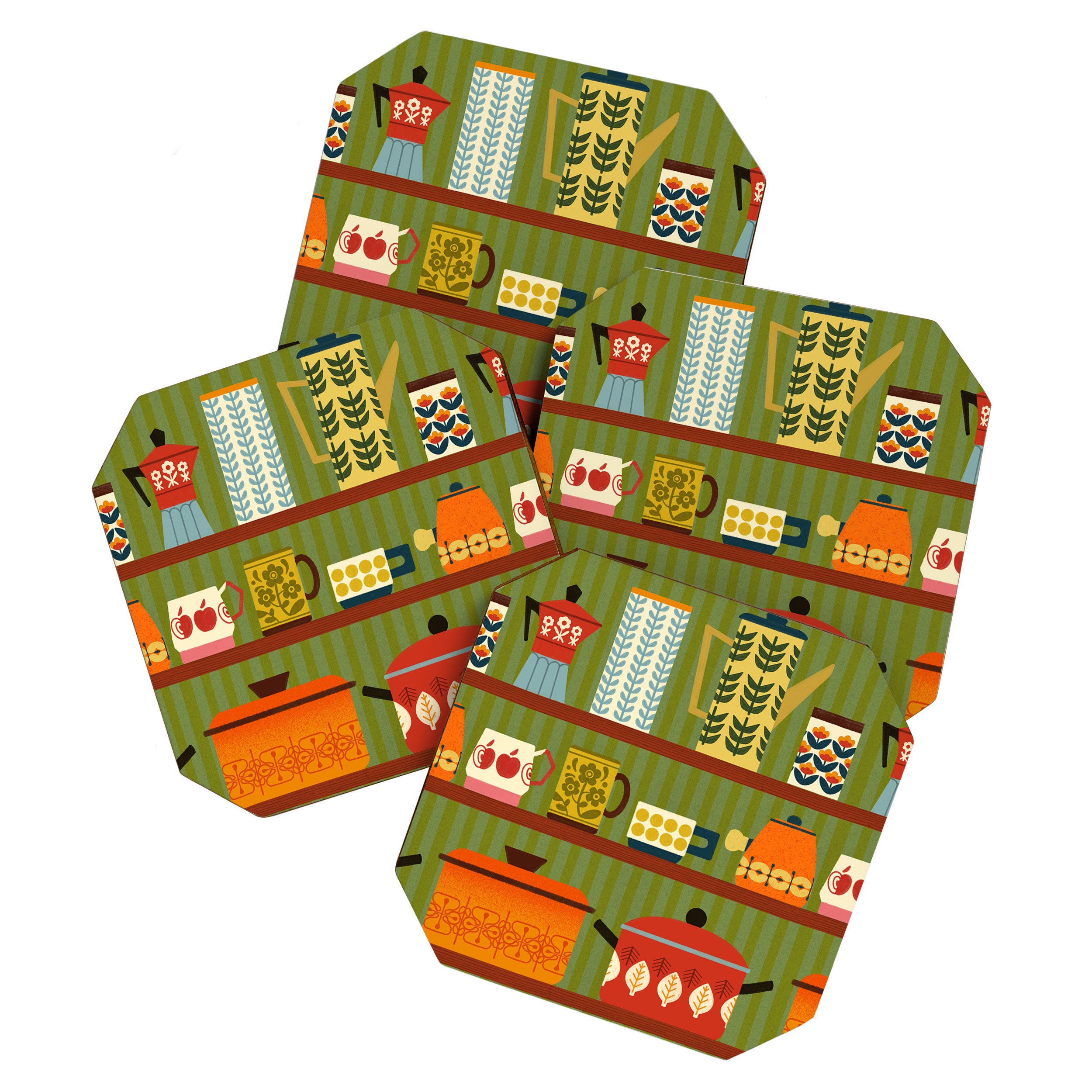 Retro 70s Kitchen Curios Coaster Gallery Image 1