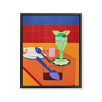 Retro Diner Still Life Framed Canvas Print Gallery Image 6
