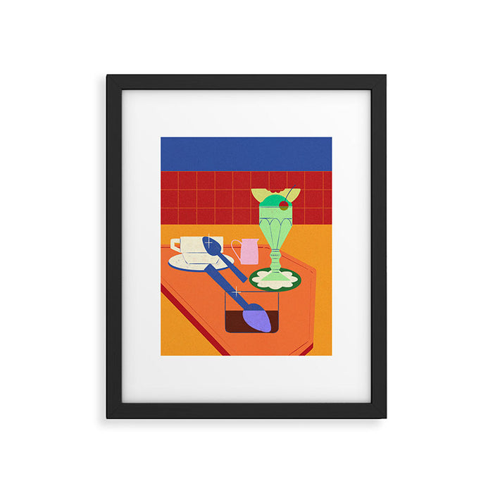 Retro Diner Still Life Framed Art Print Gallery Image 1