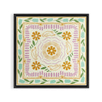 Scandinavian Dove Pattern Framed Canvas Print Gallery Image 3
