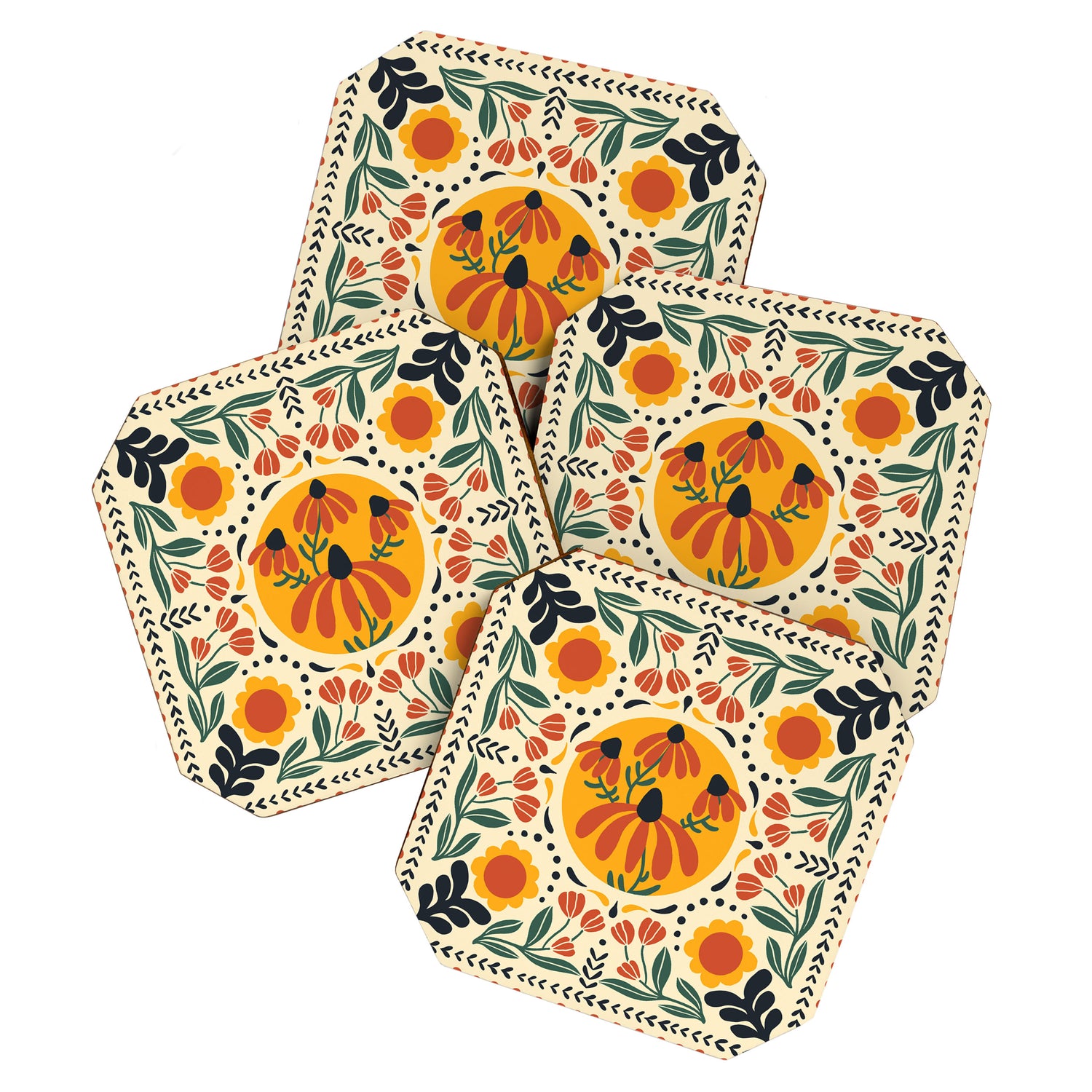 Scandinavian Wildflowers Coaster Gallery Image 1