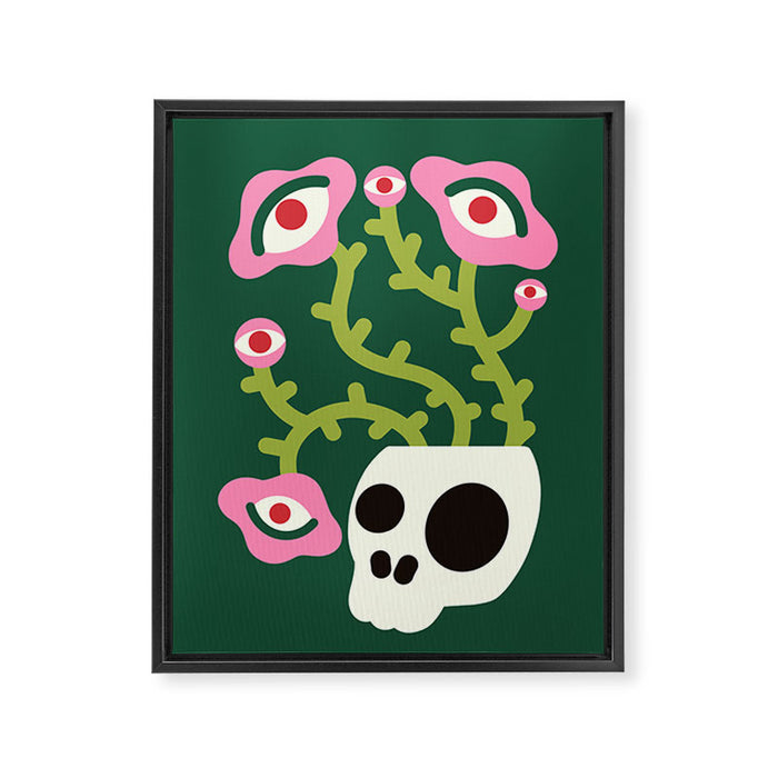 Spooky Flower Ideas Framed Canvas Print Gallery Image 1