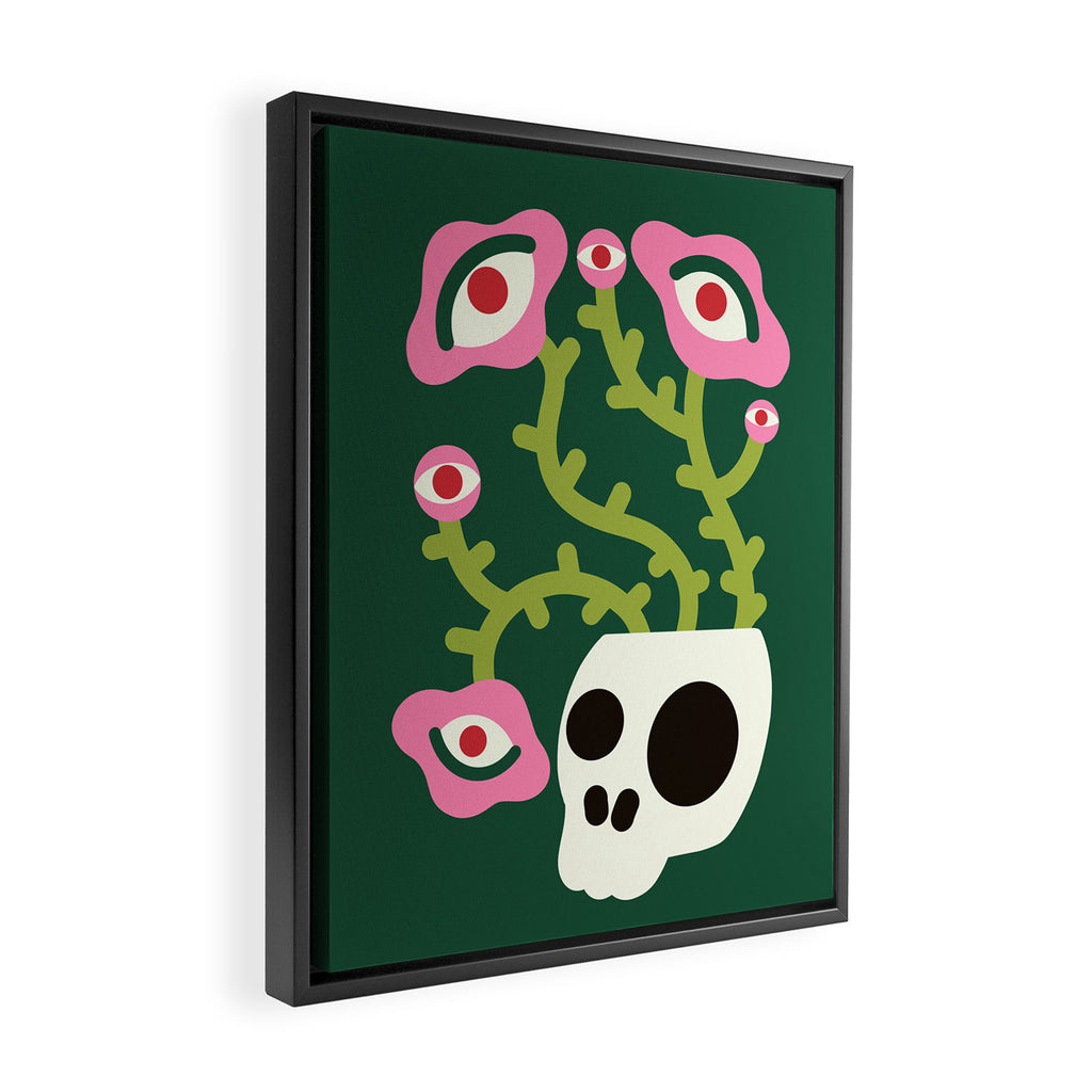 Spooky Flower Ideas Framed Canvas Print Gallery Image 2