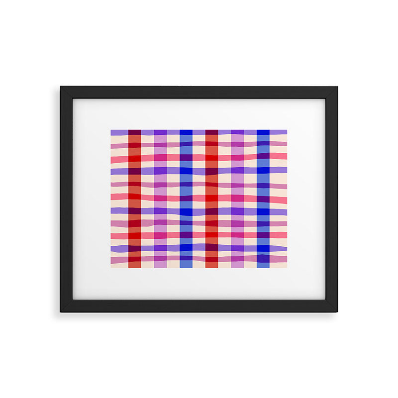 Summer Gingham Picnic  Framed Art Print Gallery Image 6
