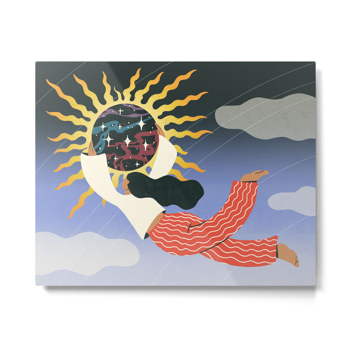 Swept Away by the Magic of the Eclipse Metal Print Gallery Image 1