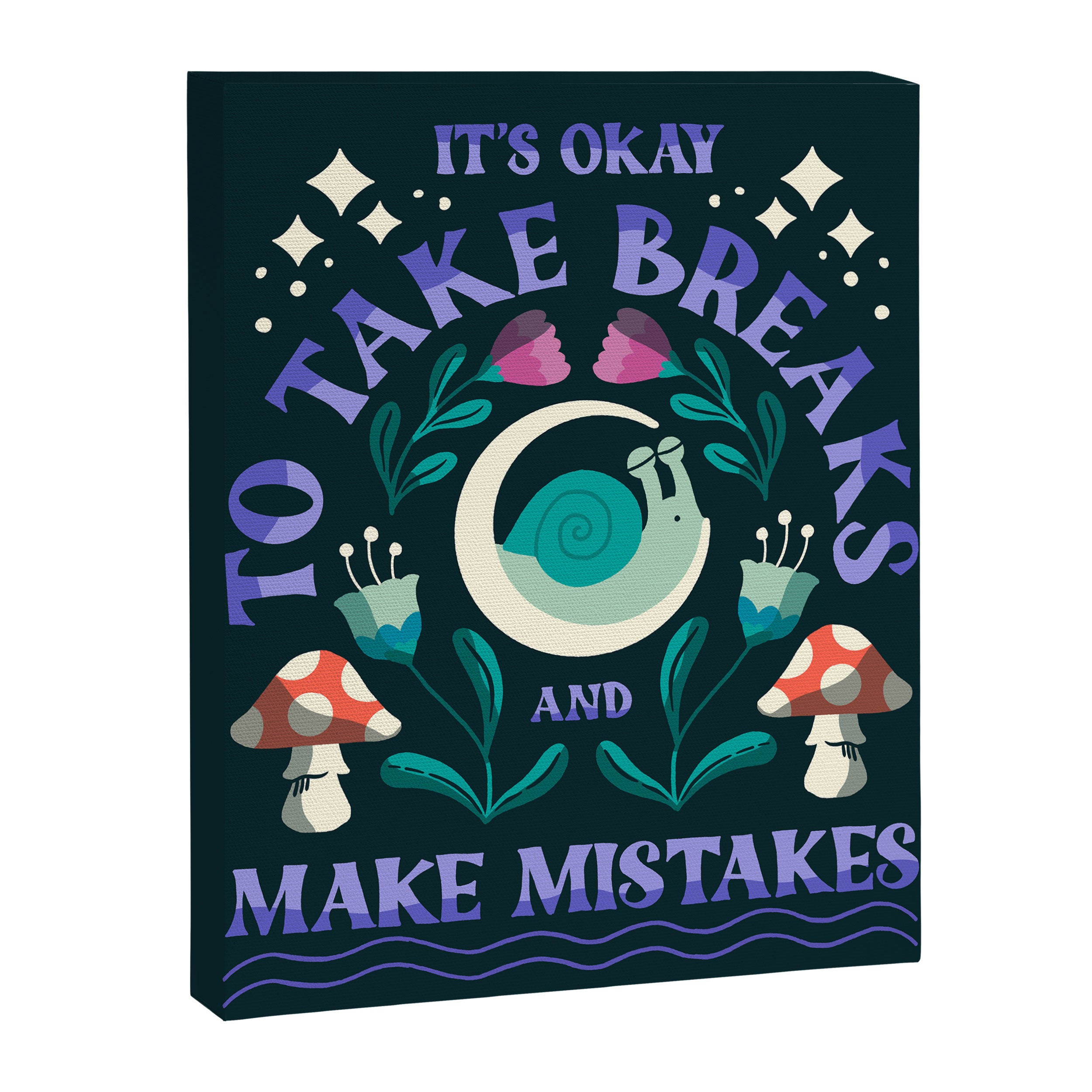 Take Breaks and Make Mistakes Canvas Print Gallery Image 8