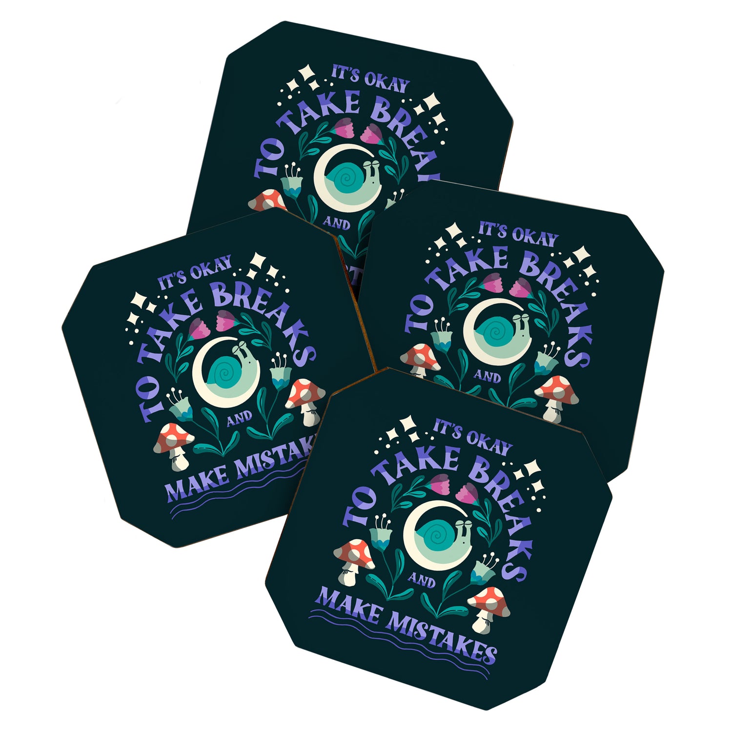Take Breaks and Make Mistakes Coaster Gallery Image 1