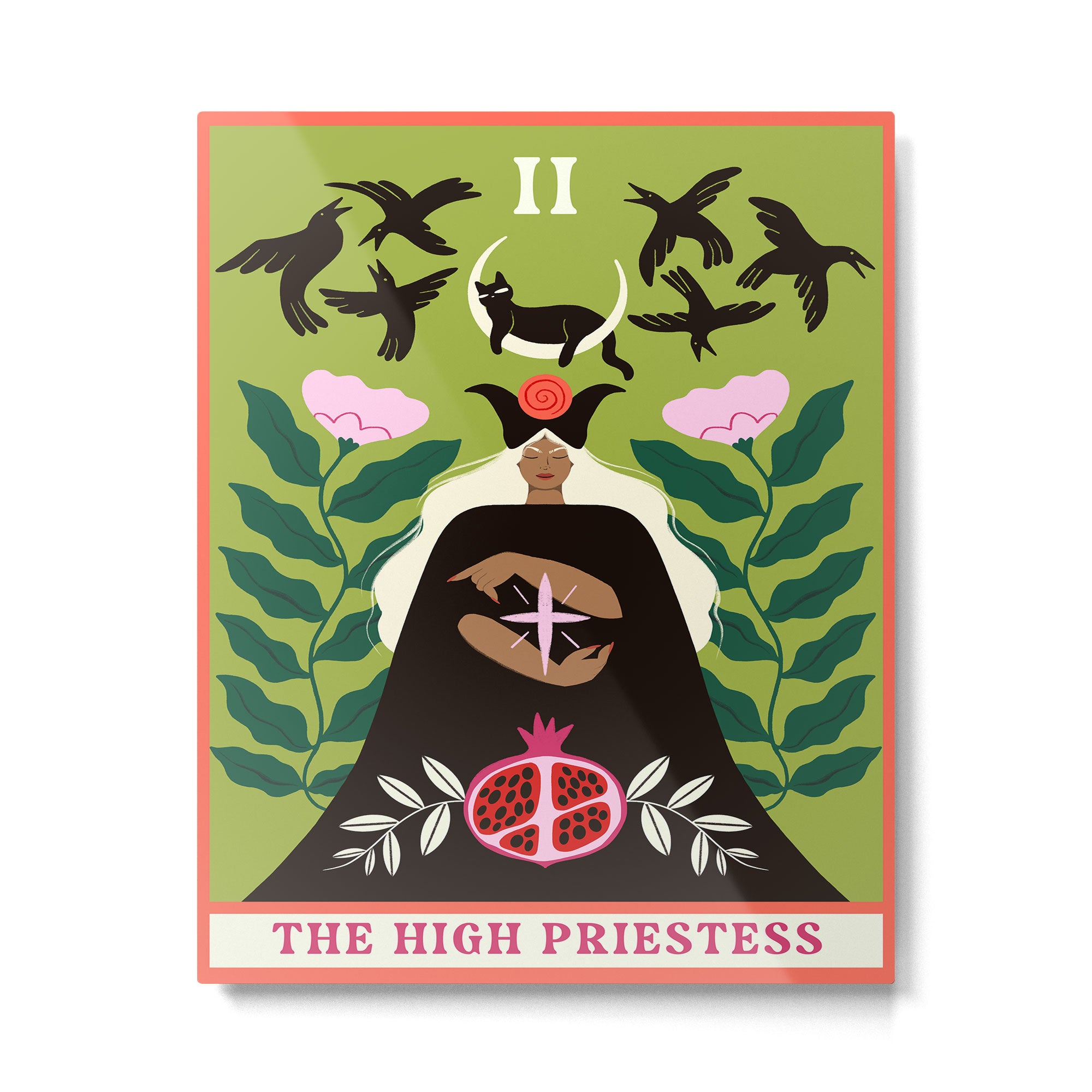 The High Priestess Tarot Card Metal Print Gallery Image 4