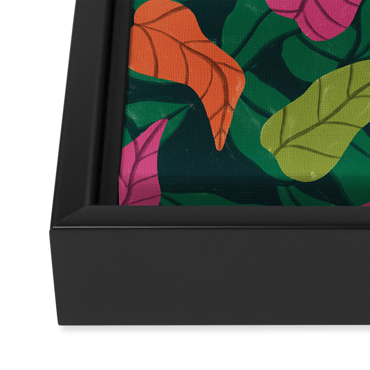 Tropical Leaf Pattern  Framed Canvas Print Gallery Image 3