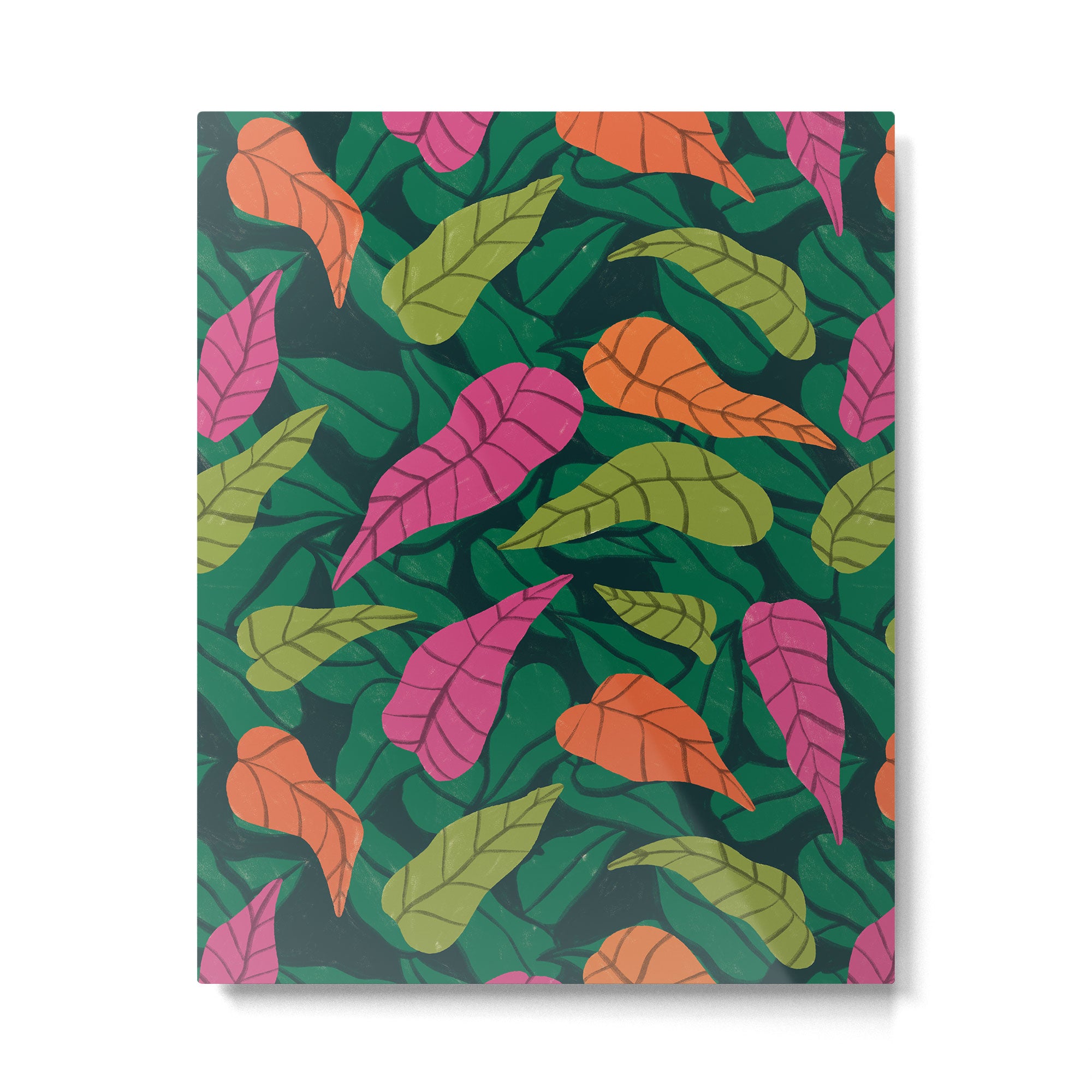 Tropical Leaf Pattern  Metal Print Gallery Image 6