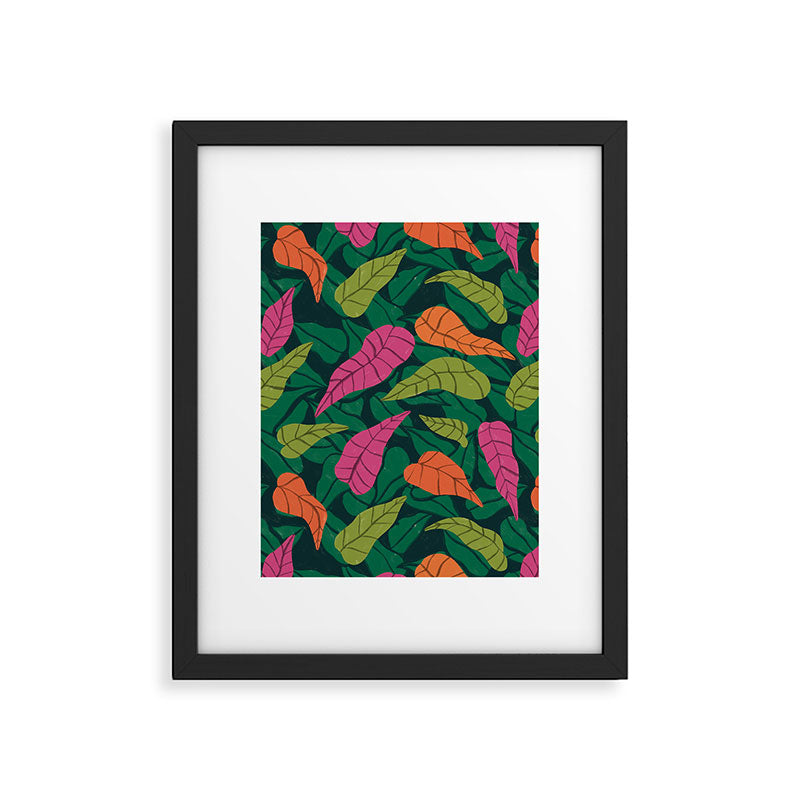 Tropical Leaf Pattern  Framed Art Print Gallery Image 6