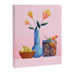 Vermouth and Flowers Still Life  Canvas Print Gallery Image 6