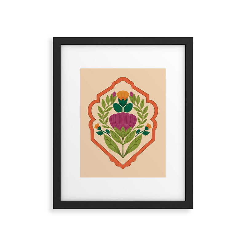 Vintage Pressed Flower Illustration Framed Art Print Gallery Image 6