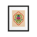 Vintage Pressed Flower Illustration Framed Art Print Gallery Image 6