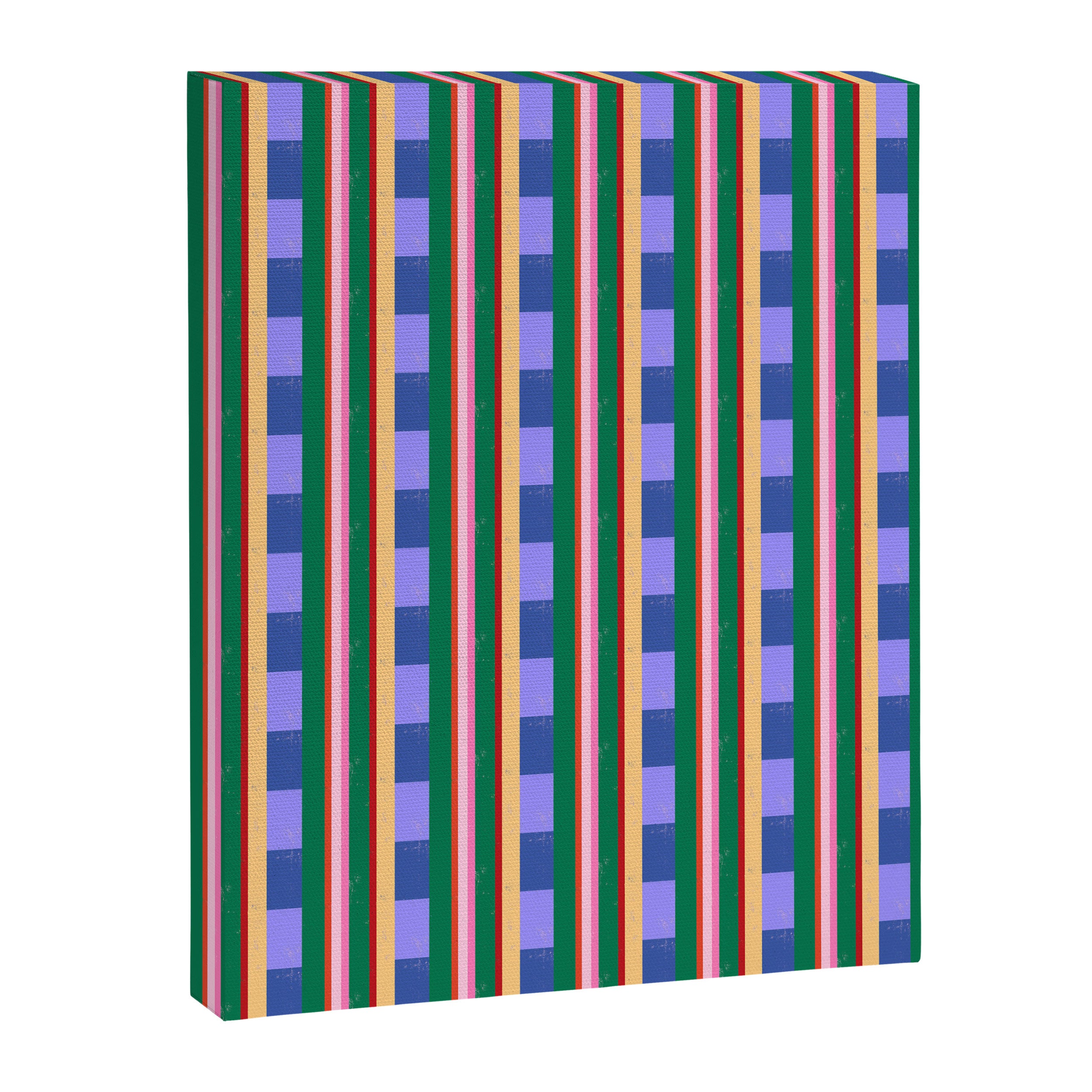 Woven Color Block Stripes Canvas Print Gallery Image 8