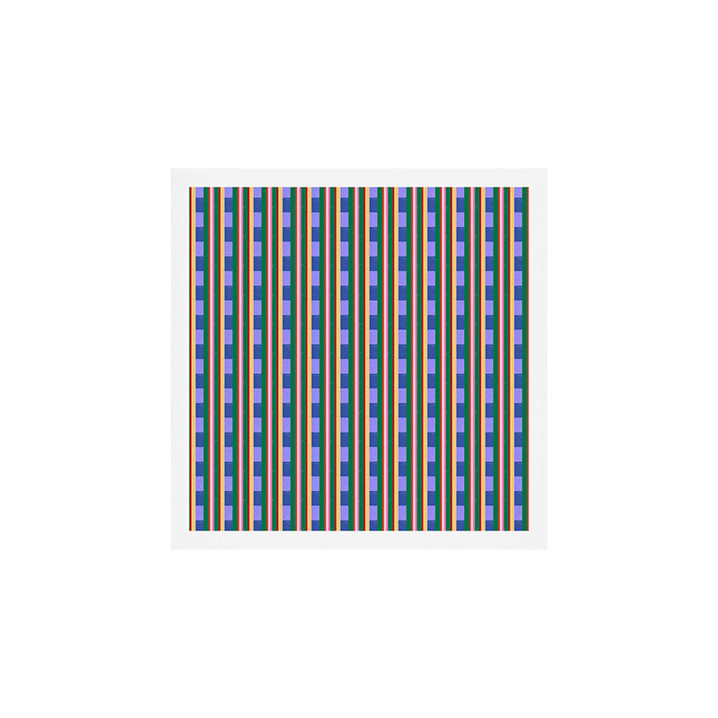 Woven Color Block Stripes Art Print Gallery Image 1