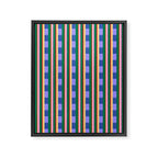 Woven Color Block Stripes Framed Canvas Print Gallery Image 8