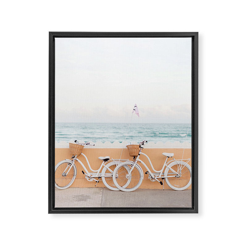 beach cruiser bikes Framed Canvas Print Gallery Image 6