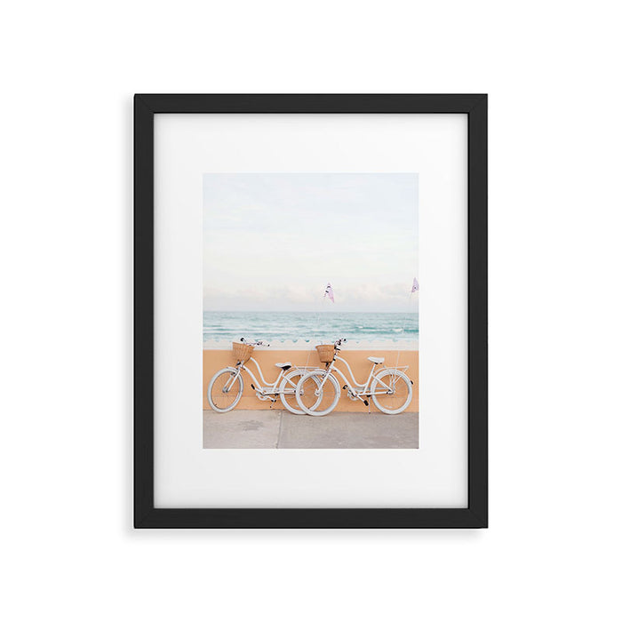 beach cruiser bikes Framed Art Print Gallery Image 1