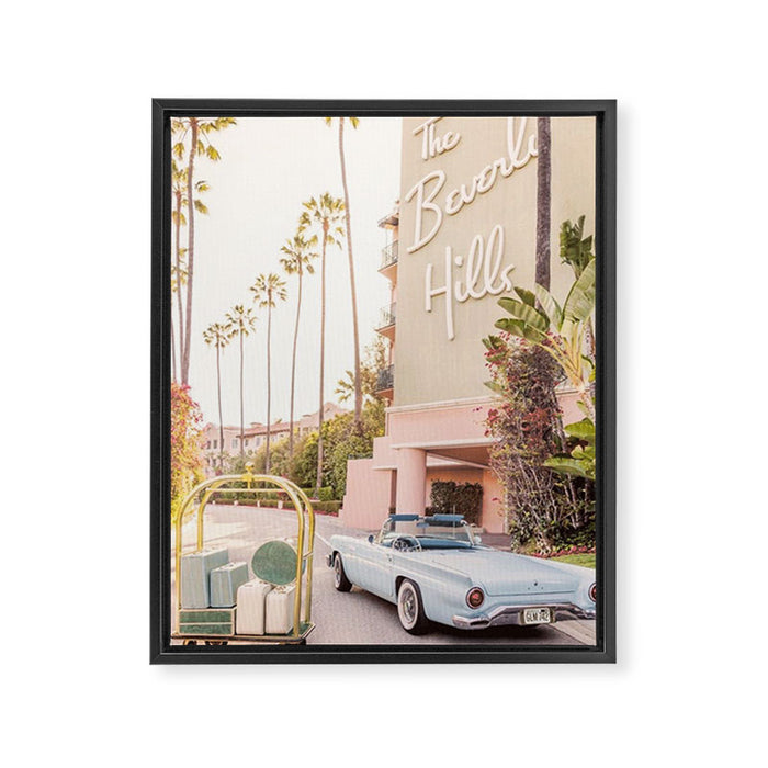 beverly hills Framed Canvas Print Gallery Image 1