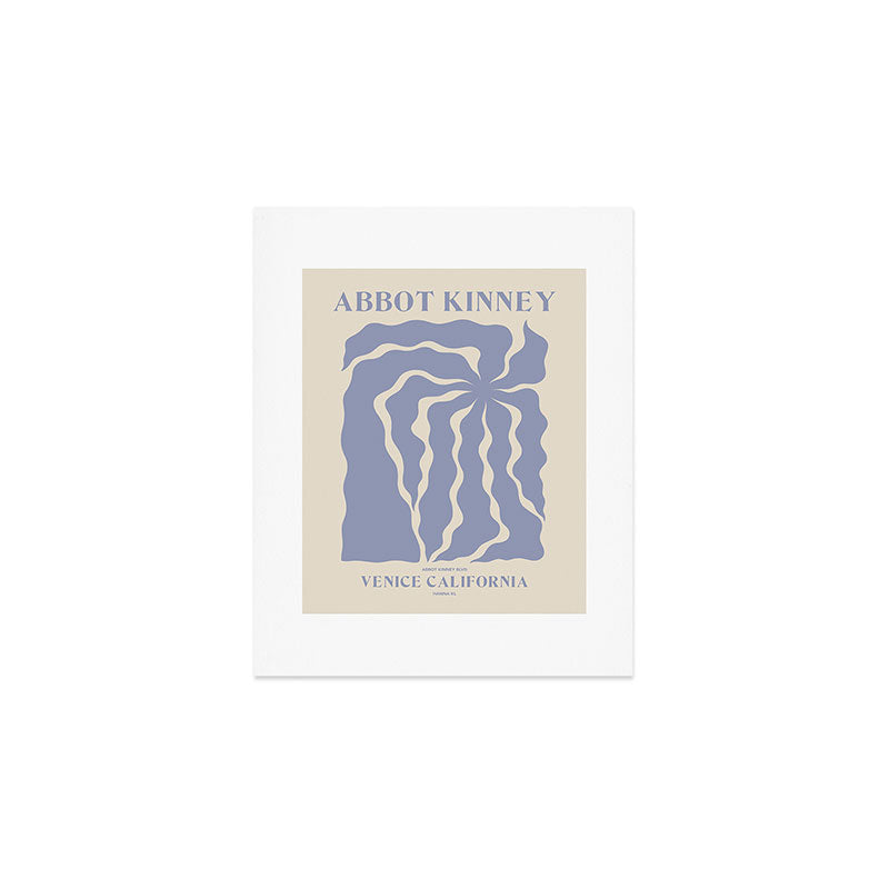 Abbot Kinney blue Art Print Gallery Image 1