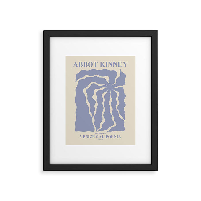 Abbot Kinney blue Framed Art Print Gallery Image 1
