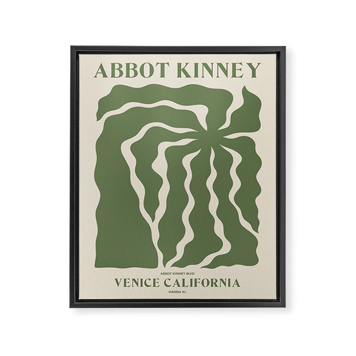Abbot Kinney Blvd Framed Canvas Print Gallery Image 1