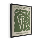 Abbot Kinney Blvd Framed Canvas Print Gallery Image 2