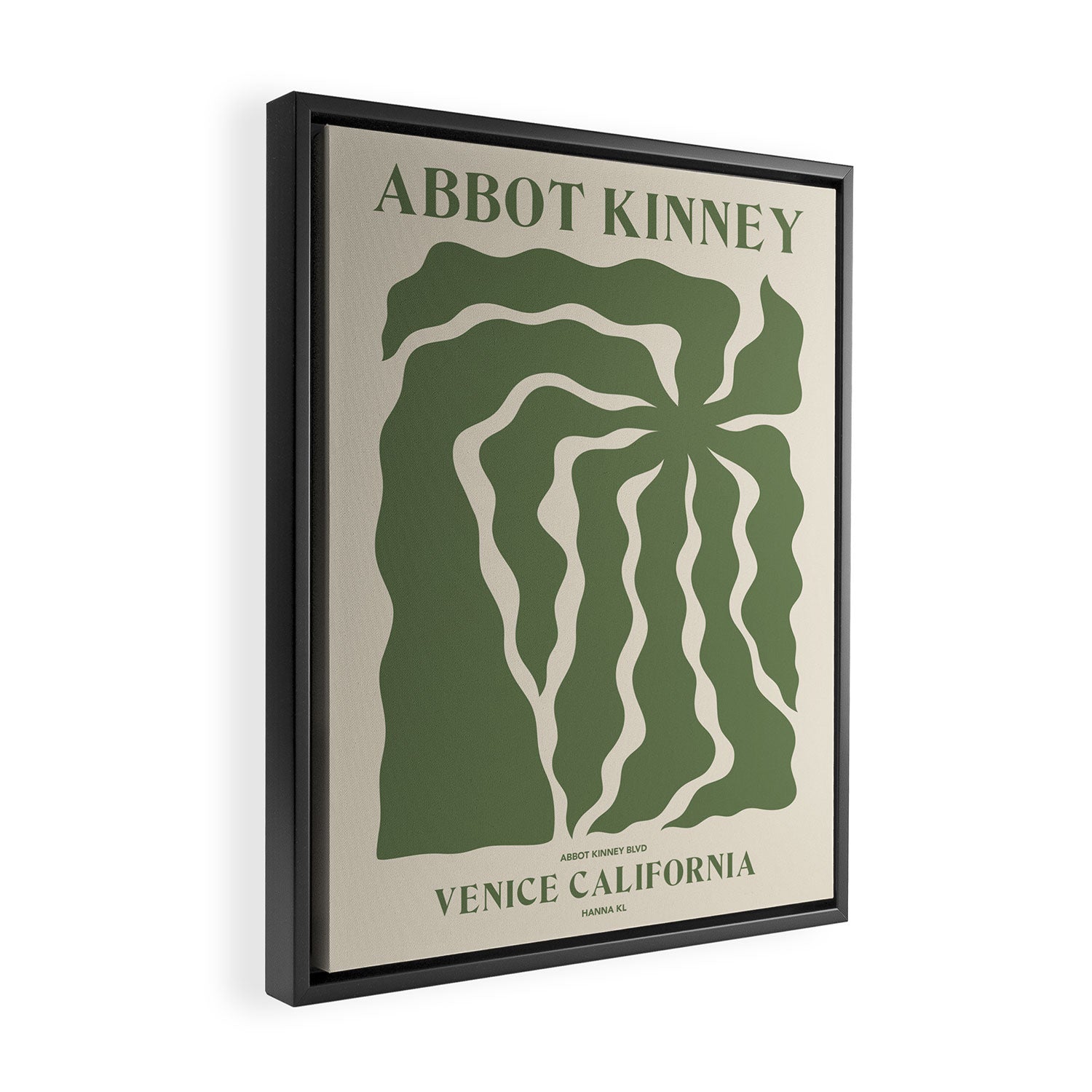 Abbot Kinney Blvd Framed Canvas Print Gallery Image 2