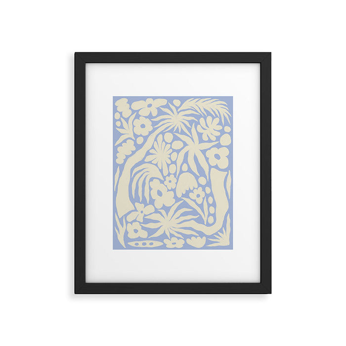 Blomstra blue Framed Art Print Gallery Image 1