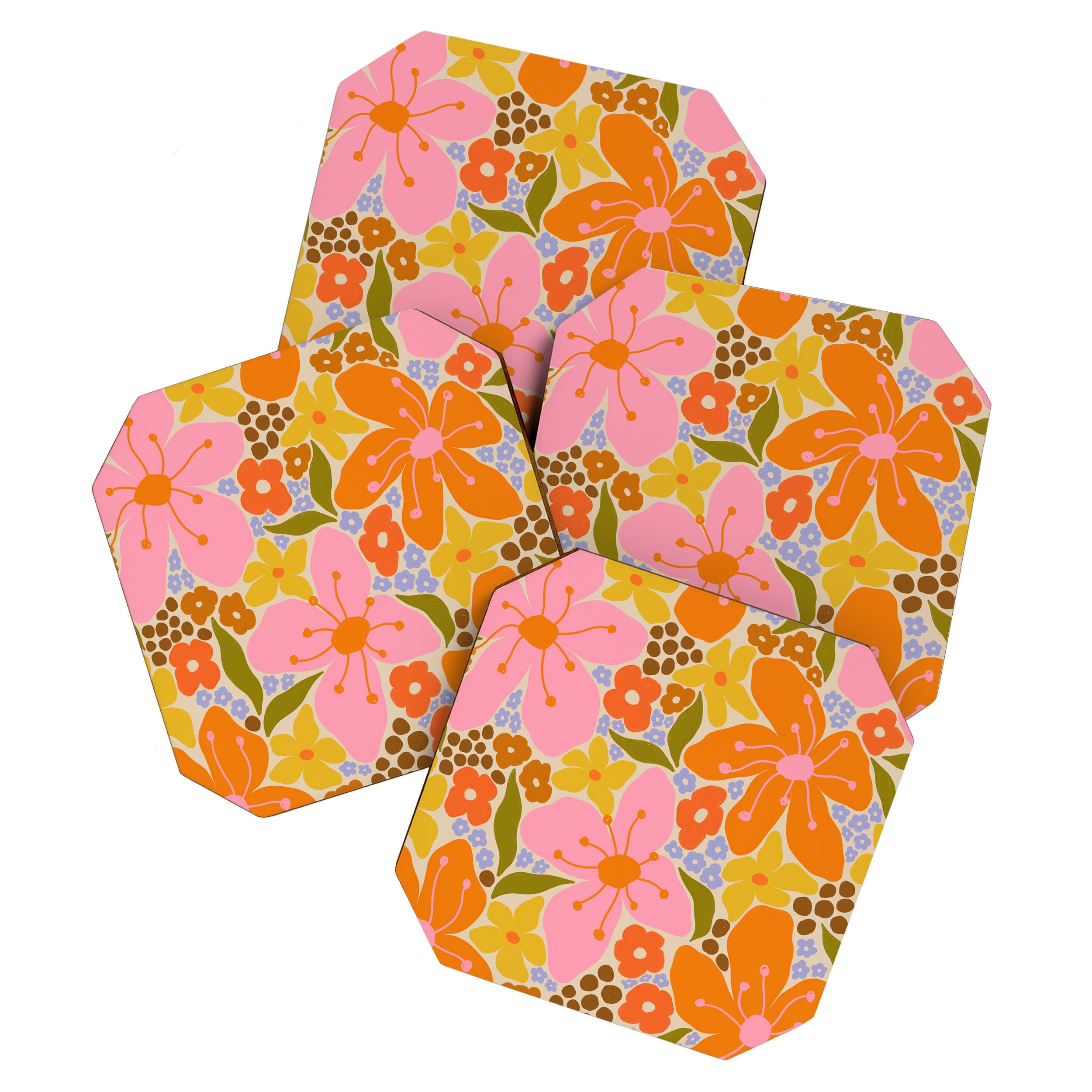 Floral pattern I Coaster Gallery Image 1