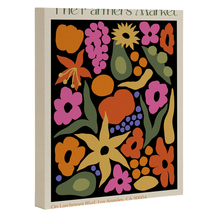 Larchmont Village Farmers Market Canvas Print Gallery Image 1