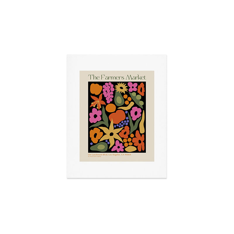 Larchmont Village Farmers Market Art Print Gallery Image 1