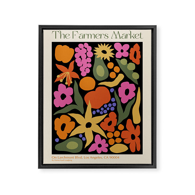 Larchmont Village Farmers Market Framed Canvas Print Gallery Image 6