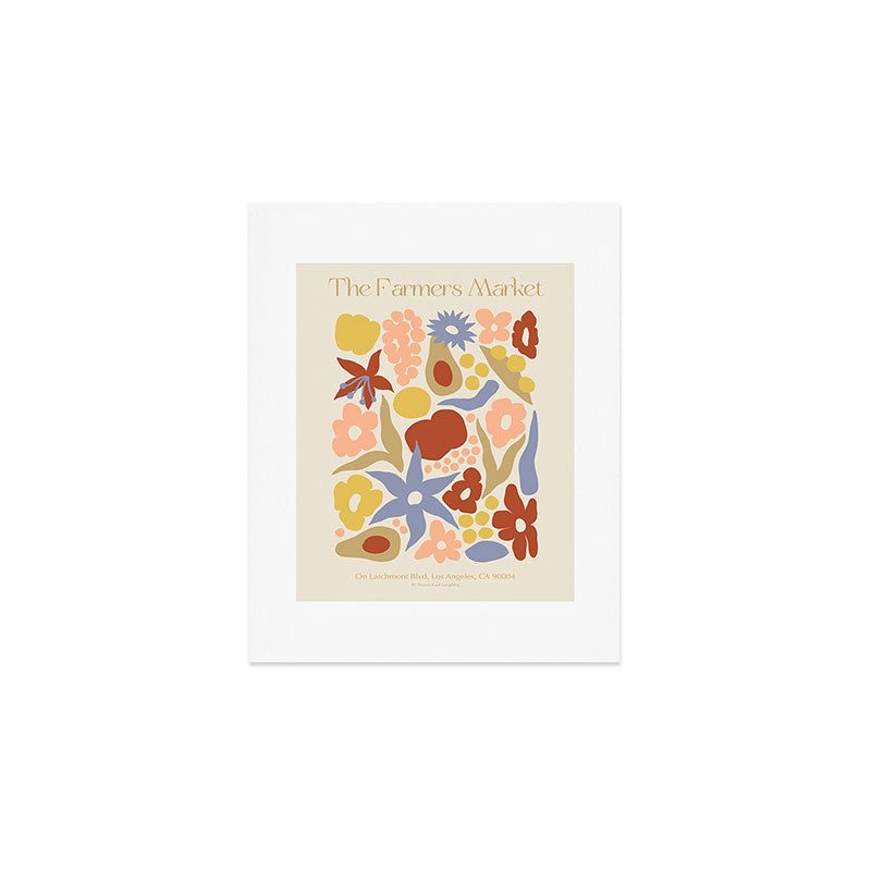 Larchmont Village Farmers Market light Art Print Gallery Image 1