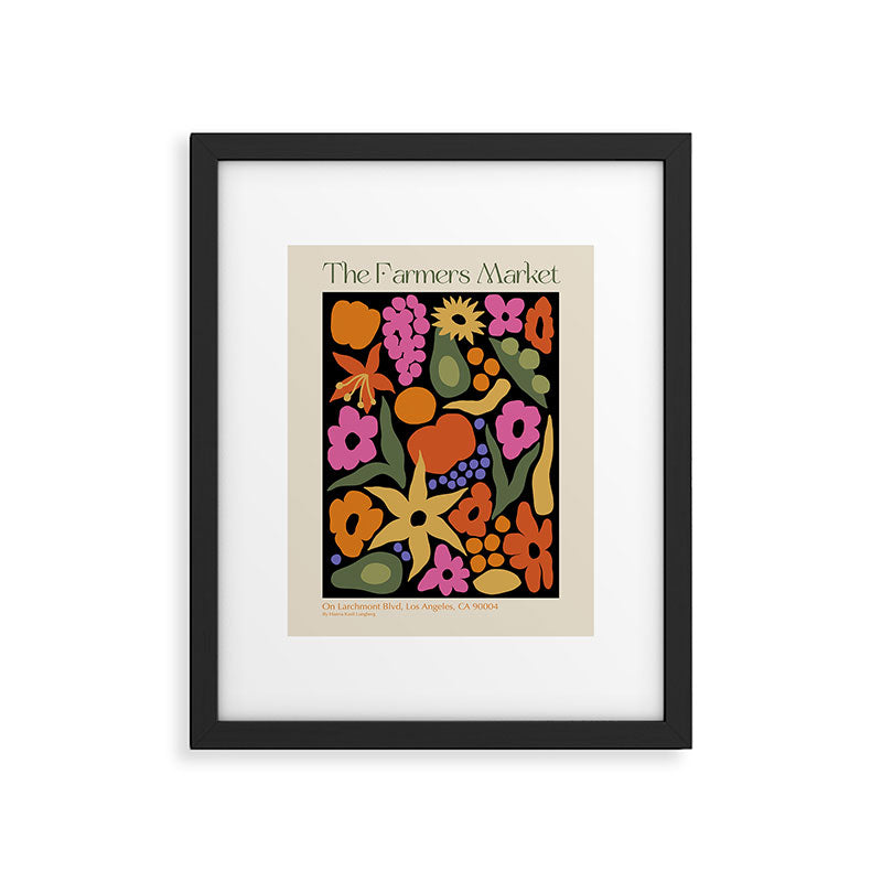 Larchmont Village Farmers Market Framed Art Print Gallery Image 5