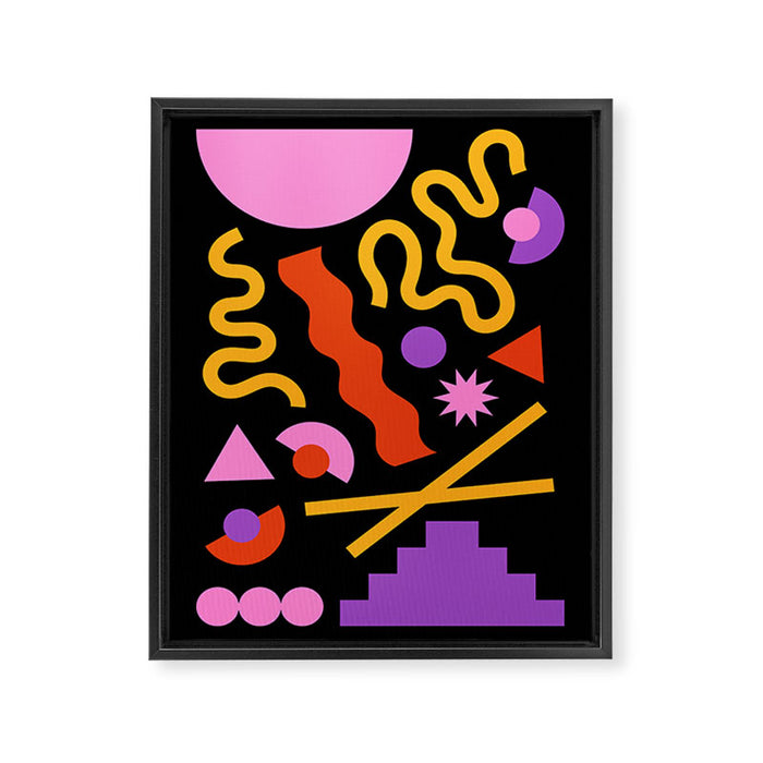 Purple ramen Framed Canvas Print Gallery Image 1