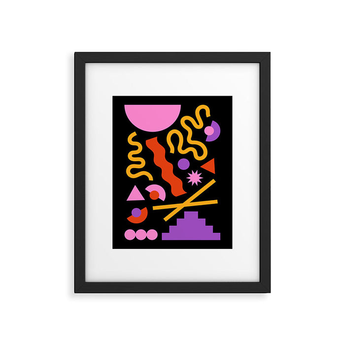 Purple ramen Framed Art Print Gallery Image 1