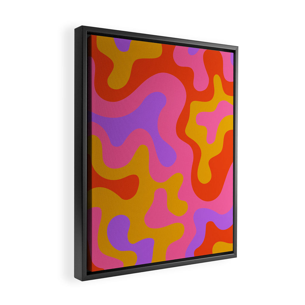 Standing on the edge Framed Canvas Print Gallery Image 2