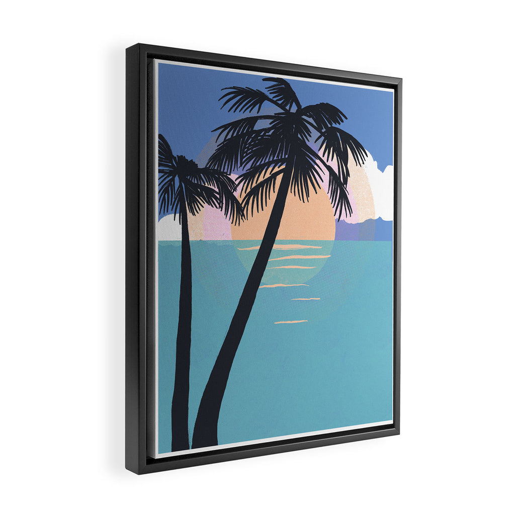 Beach Side Framed Canvas Print Gallery Image 2